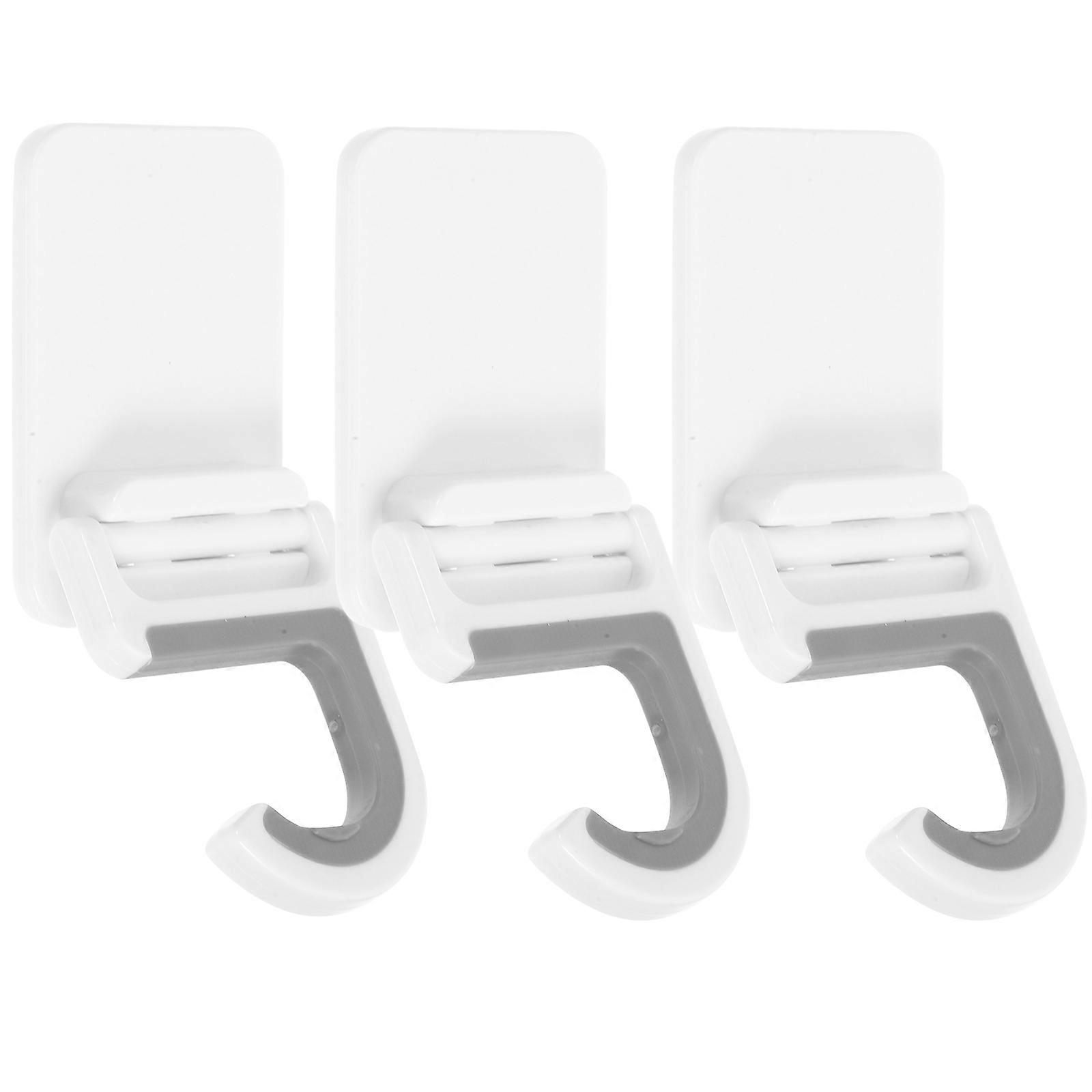Mop Clip Wall-Mounted Mop Racks for Home Use 6Pcs White