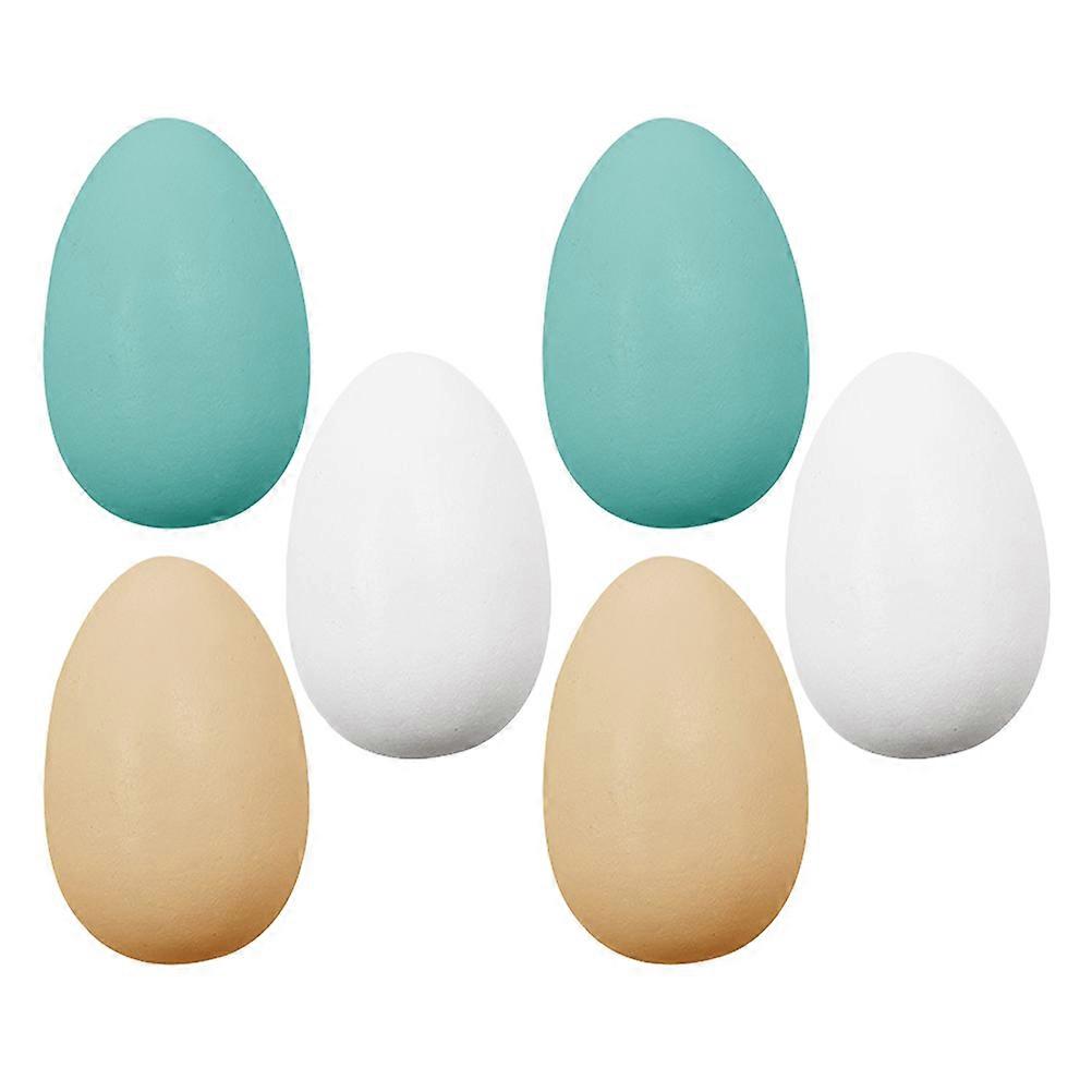 DIY Wood Easter Eggs Unfinished for Decoration 12Pcs Assorted Color