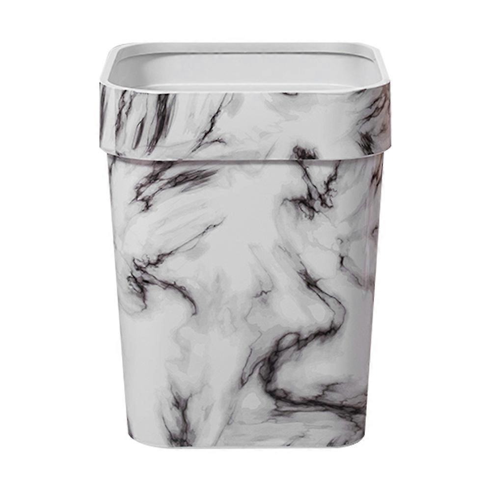 Vintage Trash Can Multifunction Garbage Can for Home White PP Kitchen Wastebin