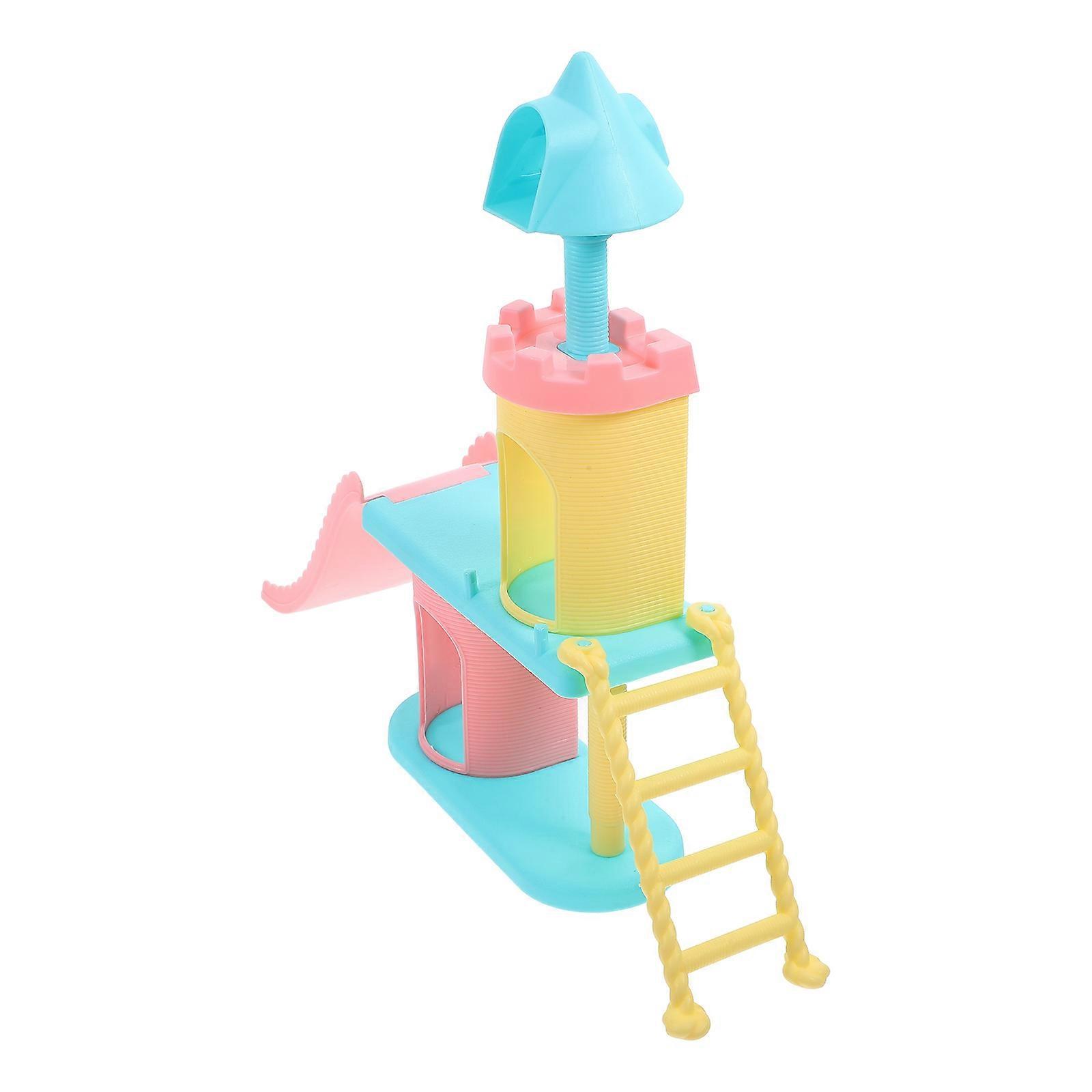 Doll House Ornament Playground Model for Home 5Pcs ABS Craft Set