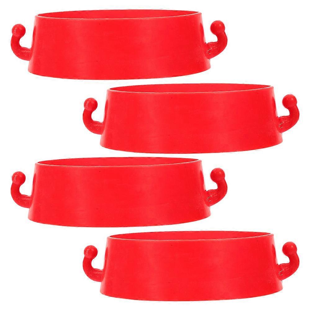 Road Cone Connector Ring for Traffic Cones 4Pcs Plastic Kit for Safety