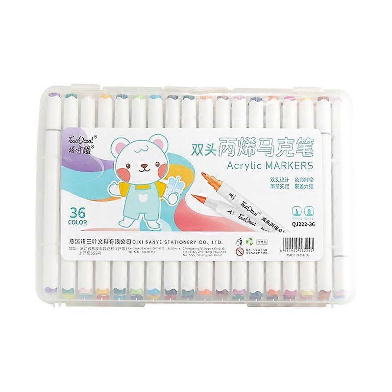 Acrylic Marker, Dual Tip, 36 Colors Paint Pen