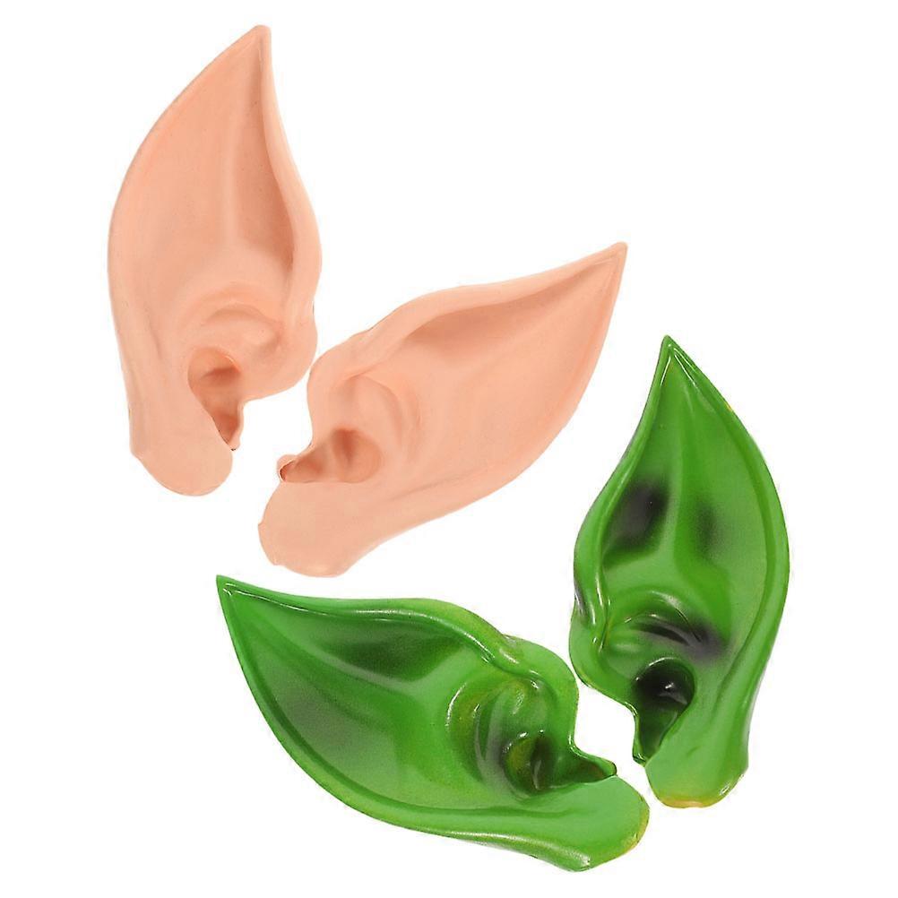 Assorted Color Cosplay Fairy Ears Ears Props for Carnival Party 4Pairs