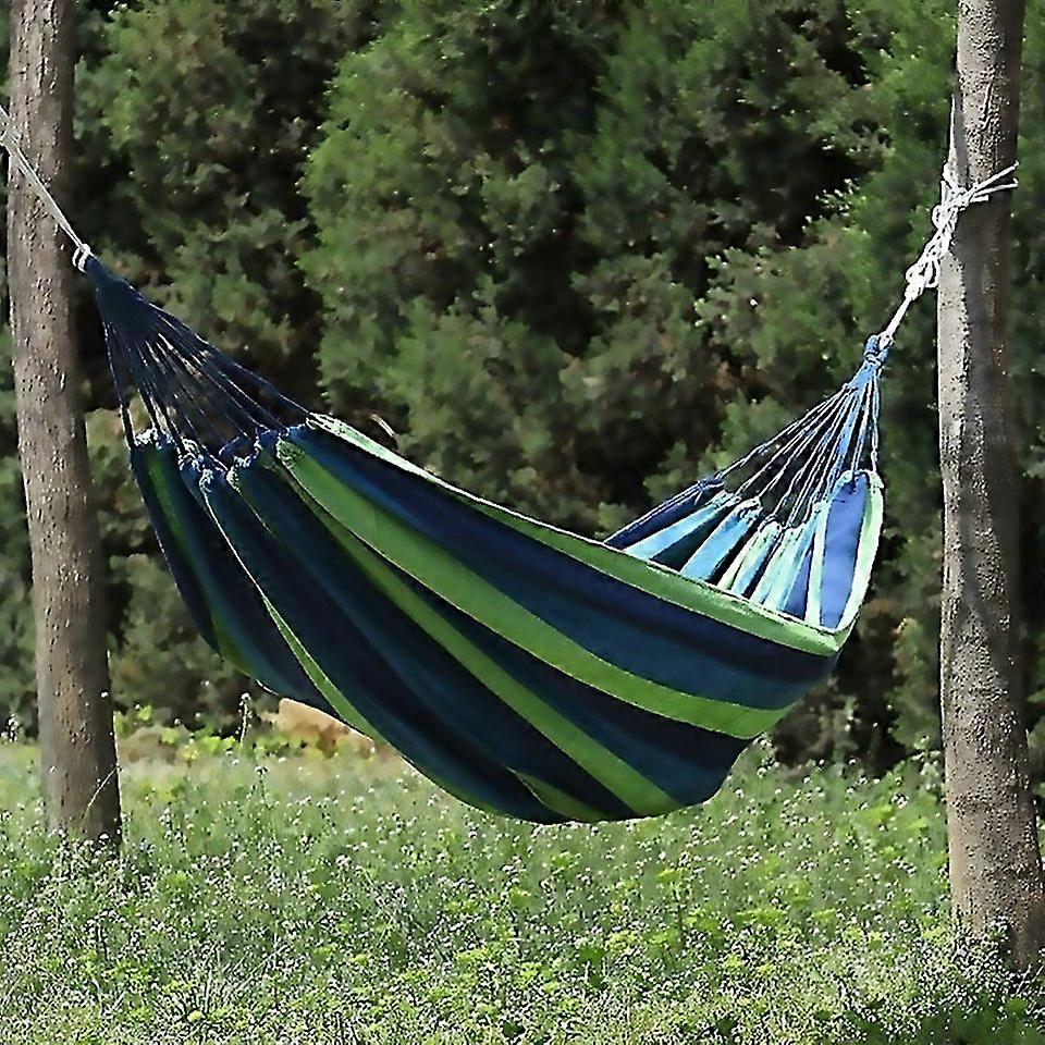 For Thick Canvas Hammock Field Rollover Prevention Outdoor Hammock Swing 260x100 No Stick Stripes 26