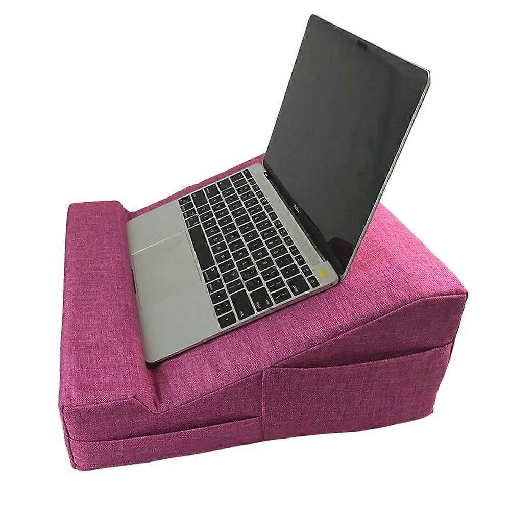 Laptop Desk With Memory Foam Cushion Adjustable Bed Tray Table Large Storage For Study Work Sofa