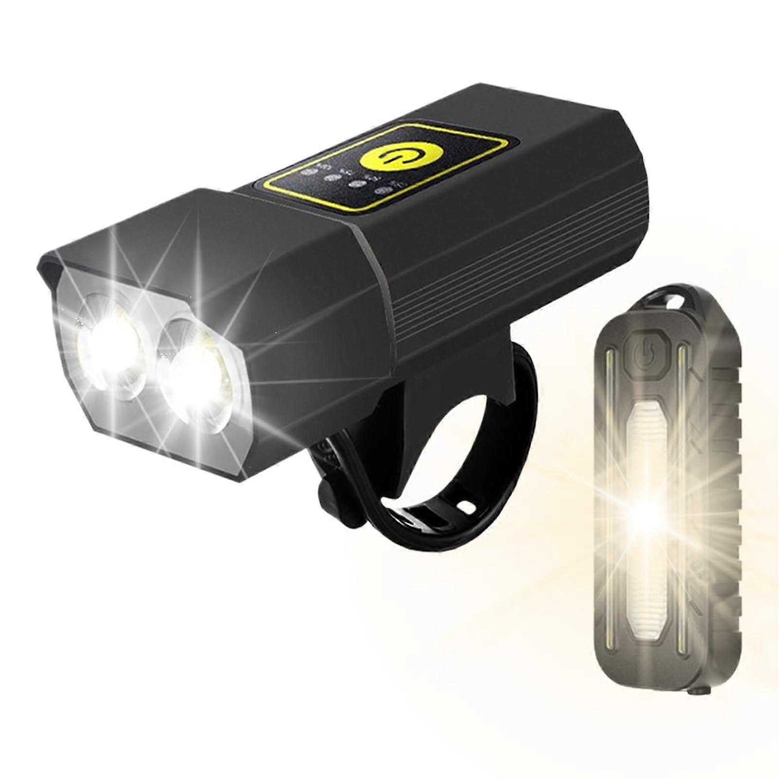 Front Bike Light USB Rechargeable LED Lamp for Road Bike, Night Riding Safety, Commuting, Scooter Compatible