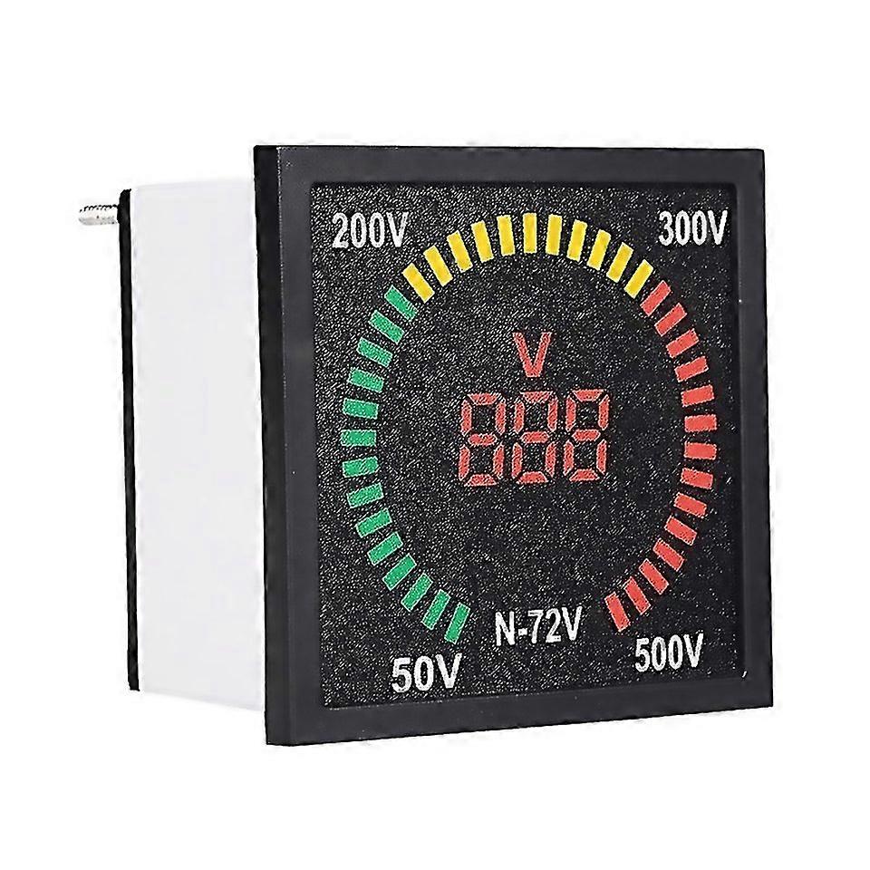 For Sinotimer N72v Ac Voltage Signal Indicator Square Turntable Led Digital Display Voltmeter