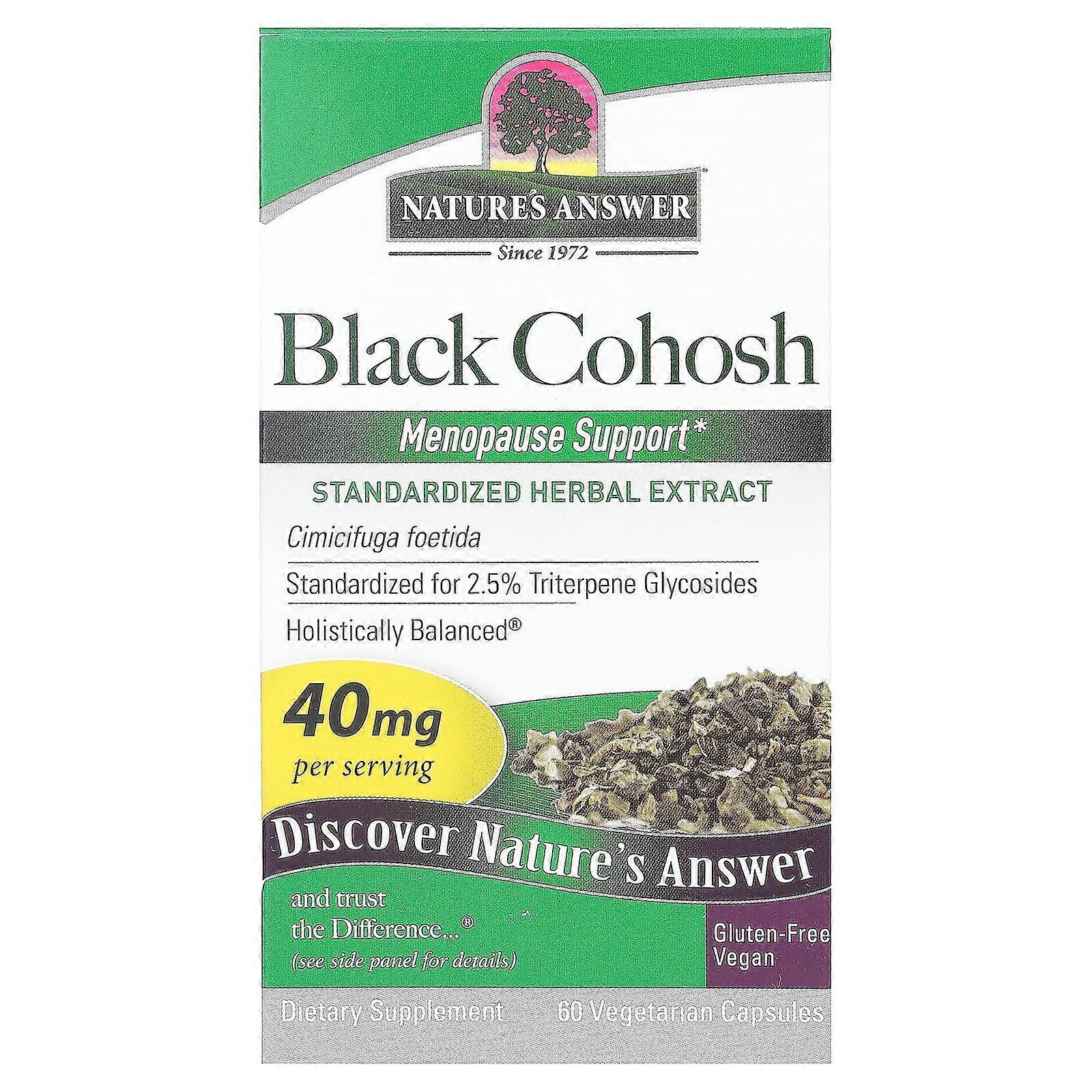 Black Cohosh, 40 mg, 60 Vegetarian Capsules