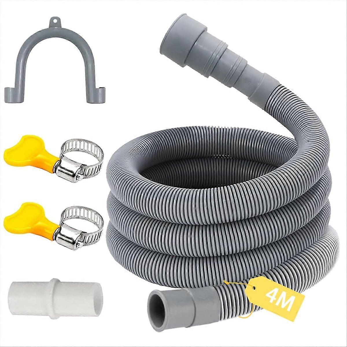Universal Washing Machine Drain Hose Extension Kit with Bracket