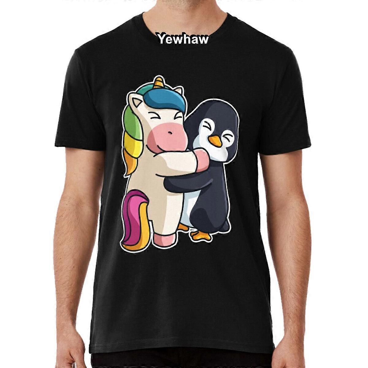 Tričko Unicorn Hugging Penguin Hug Cuddle Animals