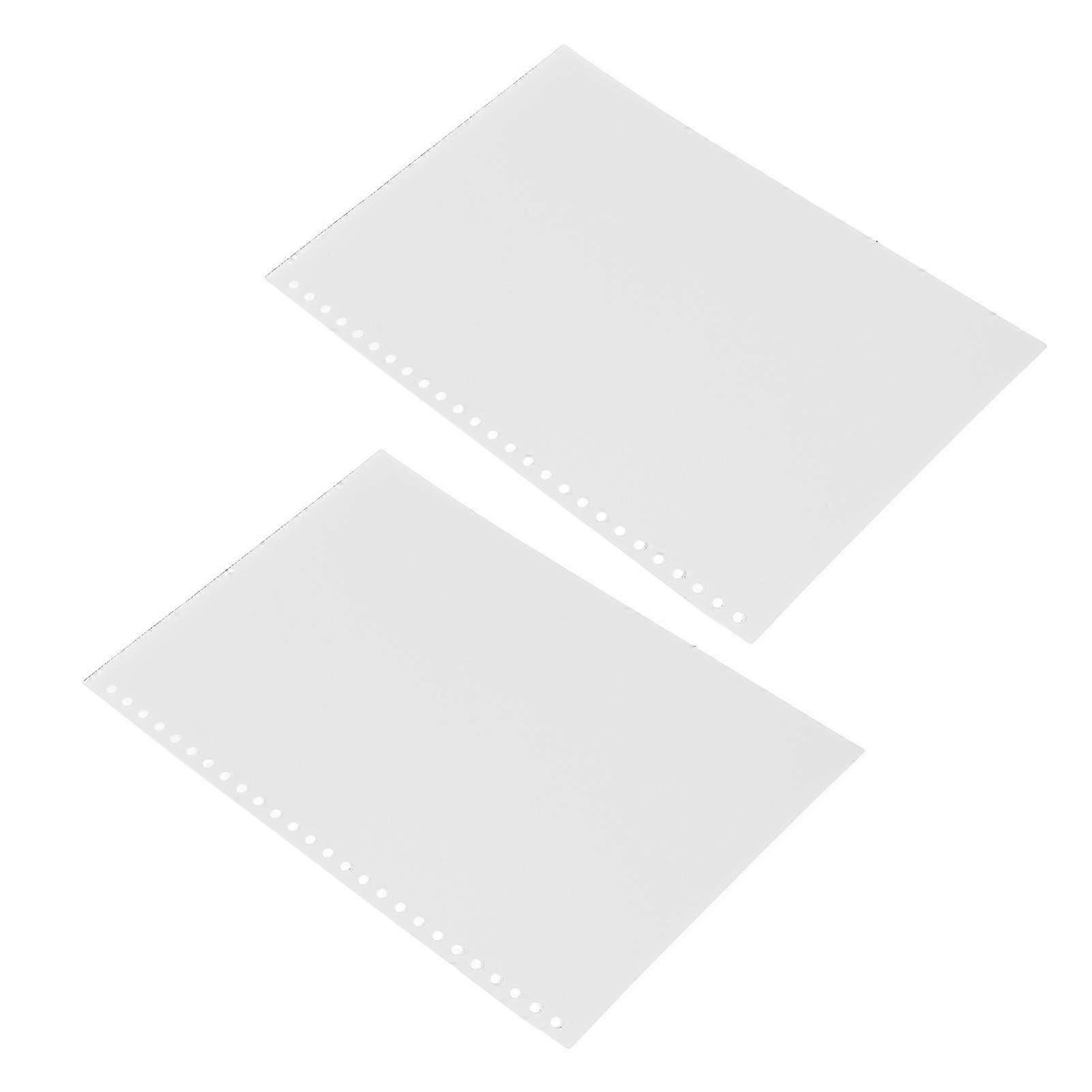 B5 Frosted Translucent Waterproof Rollable Paper Cover with PP Page Binding for Reports & Presentations - 50 White Covers