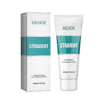 60ml boxed protein straightening cream for split ends, repairs and smooths frizzy hair, no-stretch hair treatment.