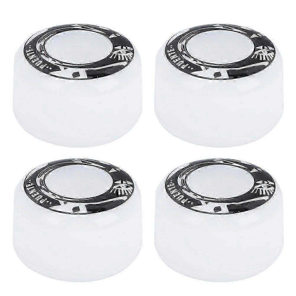 4Pcs/Set High Elasticity PU Fish Board Skateboard Wheels Replacement Accessorieswhite with pattern