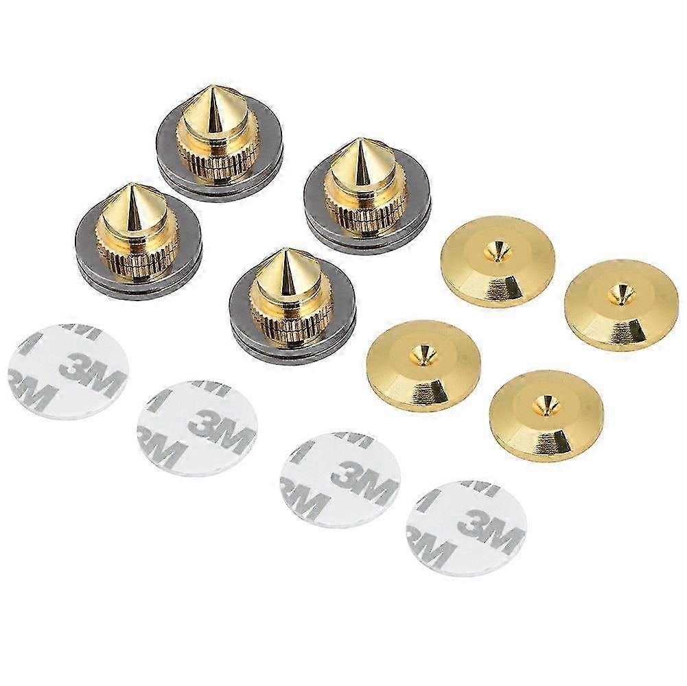 4 Pcs Speaker Isolation Spikes Stand Feet HiFi Speaker AMP CD Cone Base Pads 28x25mm