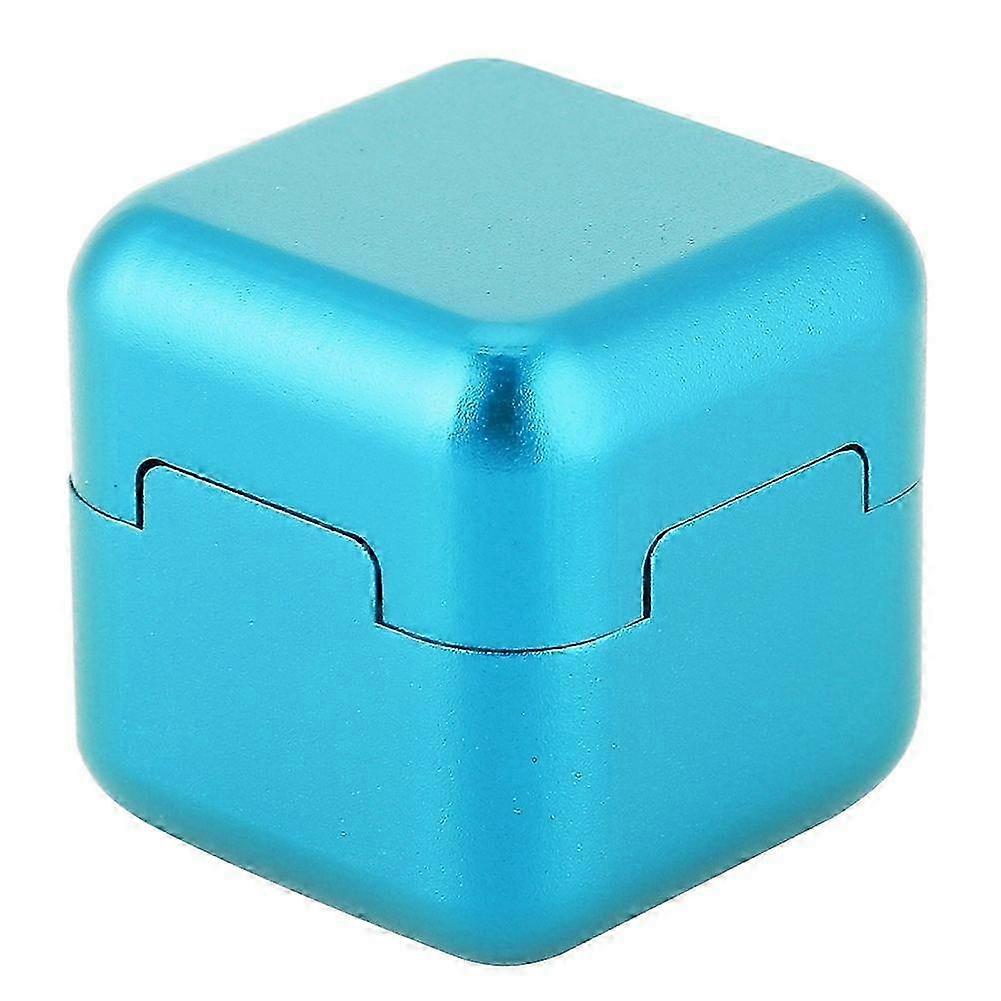 Aluminum Portable Mini Magnetic Cue Tip Chalk Holder Billiard Pool Chalks Carrier (Blue)