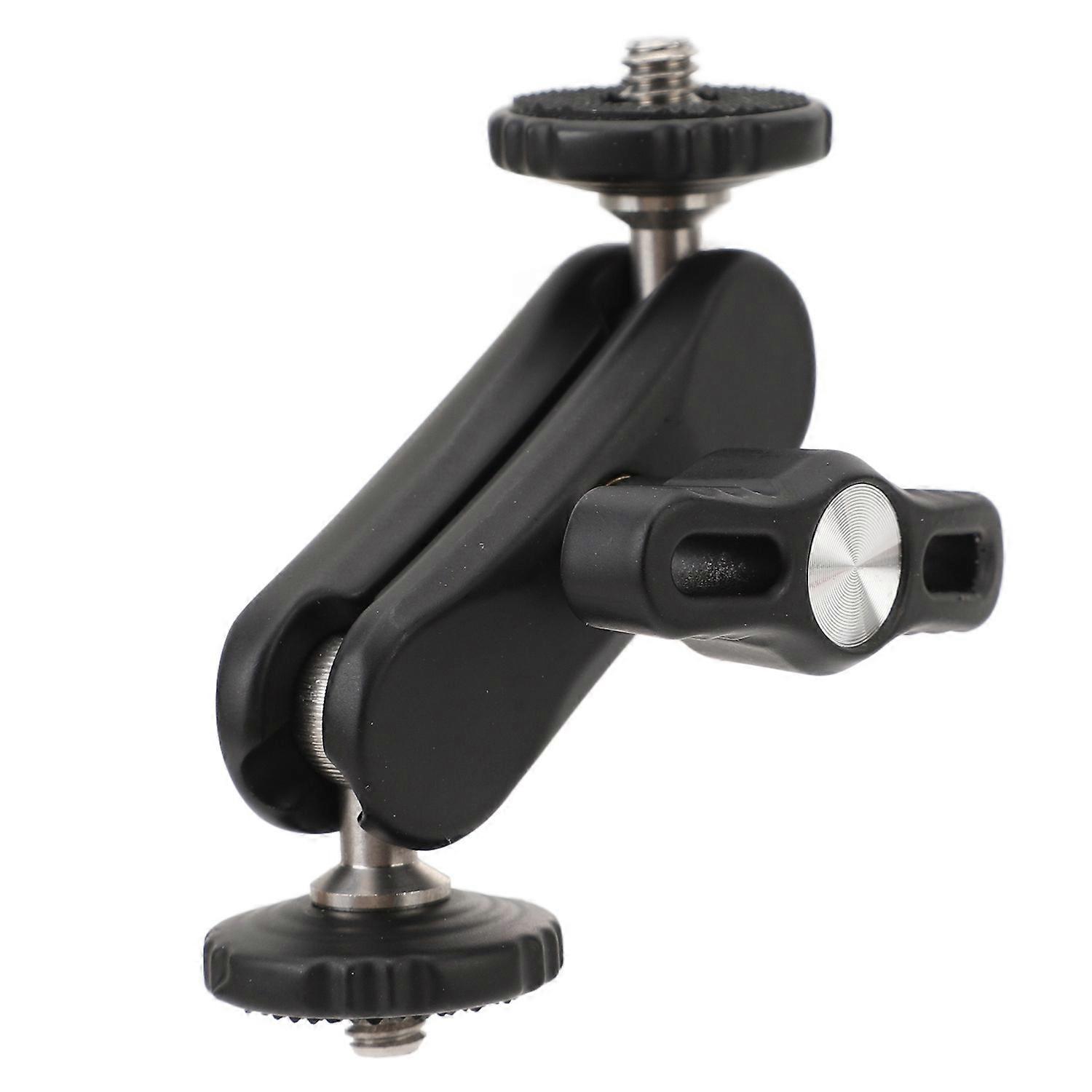 Universal Articulating Arm 360 Degree Rotation Aluminum Alloy 1/4inch Screw CNC Machined Dual Ball H