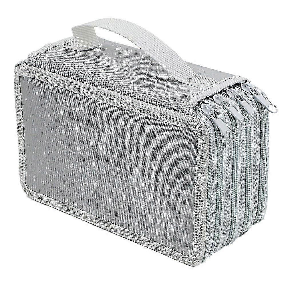 Colored Pencil Case 72 Slot Organizer With Zipper Storage Bag
