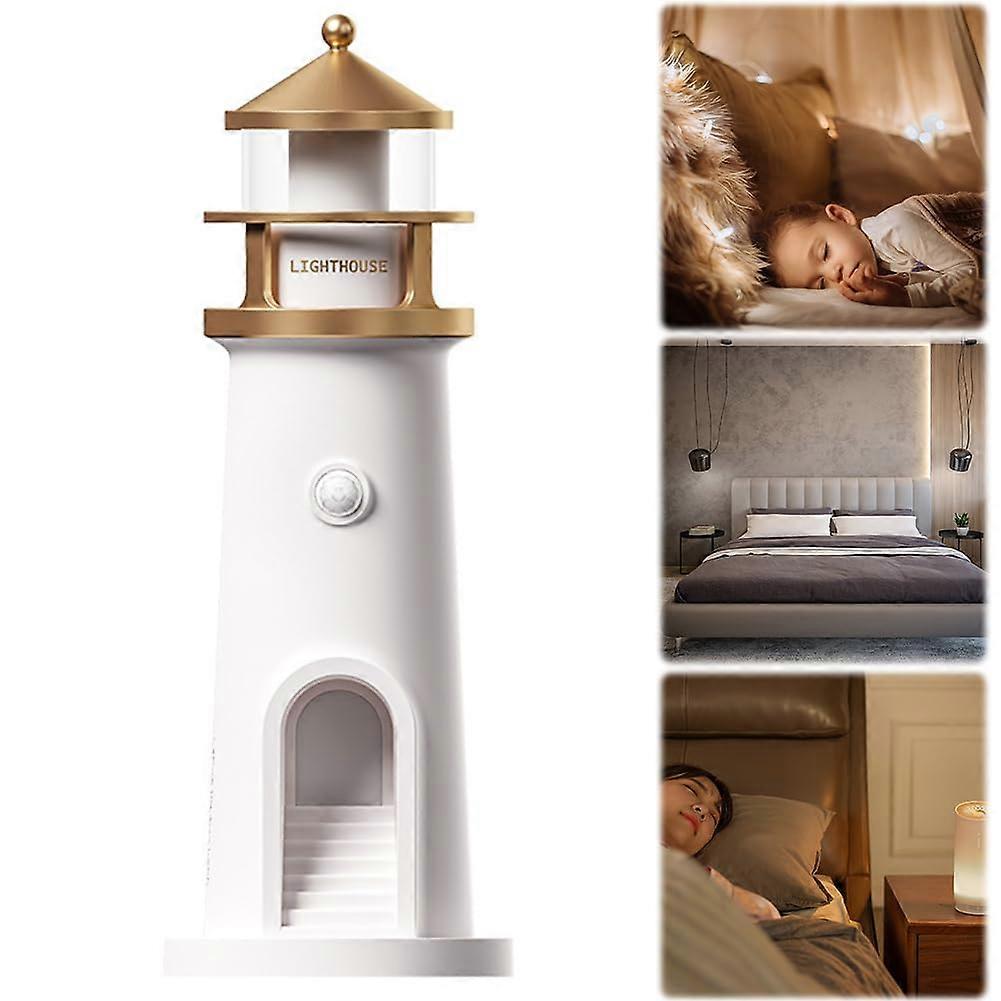Lighthouses Night Light Moon Projection Lamp, Lighthouse Projection Light, Small Decorative Night Light, Sensor Type