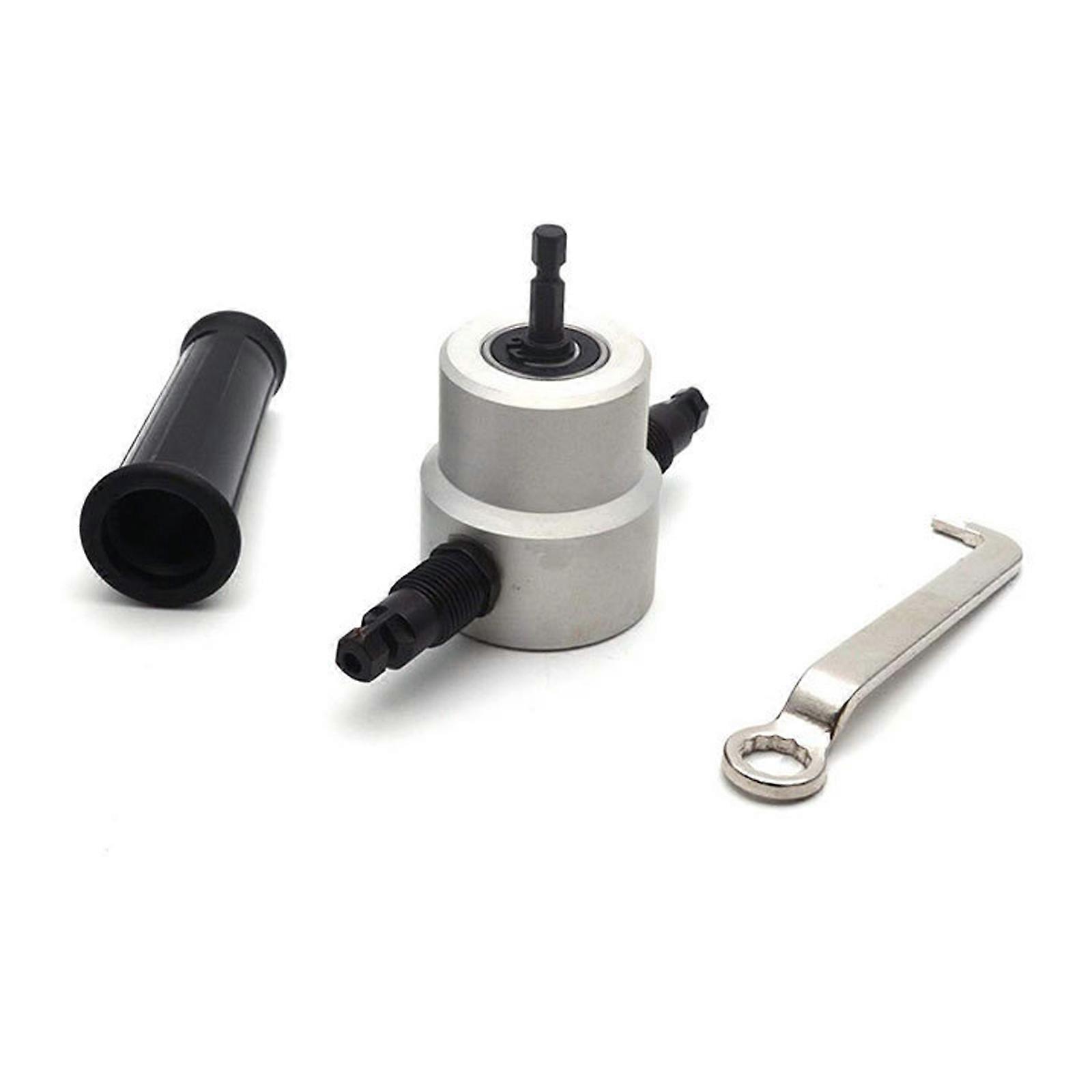 Metal Cutting Device Double Head Metal Nibbler Metal Sheet Cutter For Iron Plates Improved Control Mechanism Multicolor