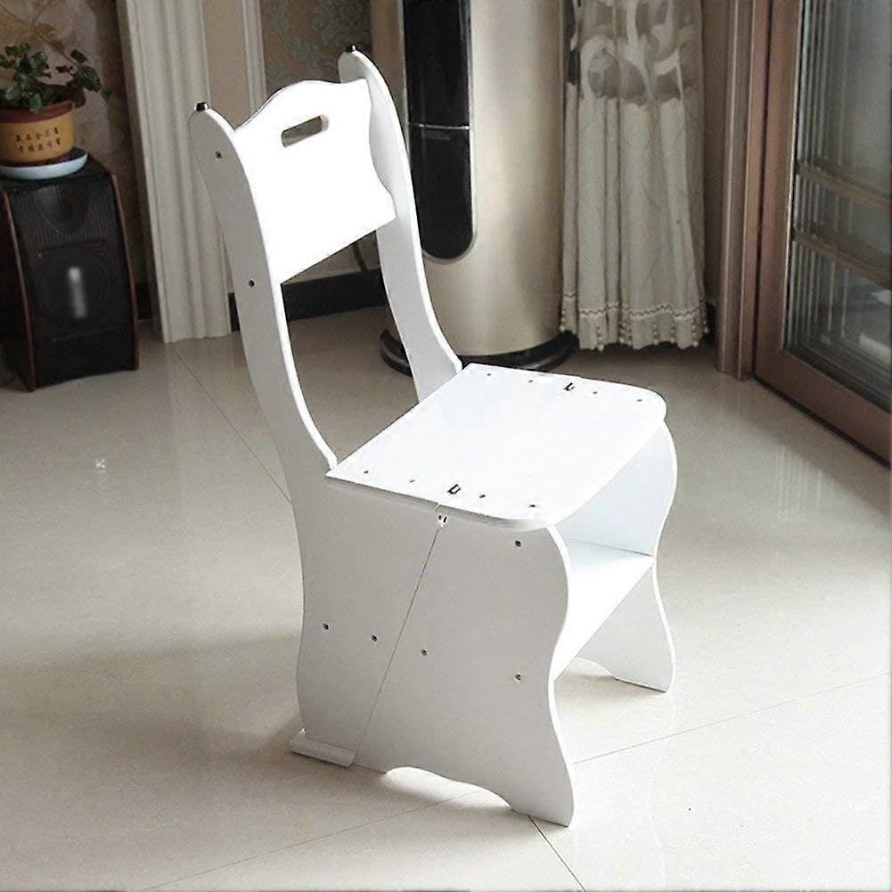 Wooden Folding Step Stool Ladder for Indoor Use, Compact Climbing Seat for Kitchen or Bar (Color A/B)