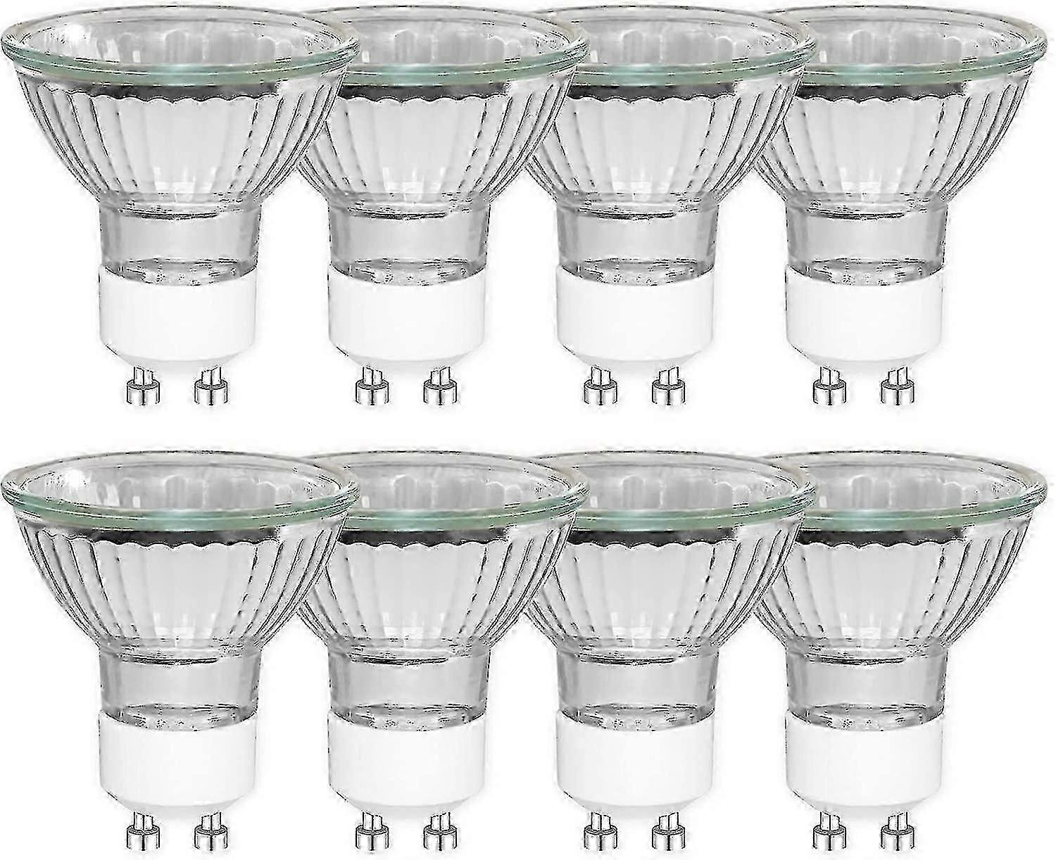 8 قطع Gu10 35W مصابيح عاكسة هالوجين ، أضواء كاشفة قابلة للتعتيم ، أبيض دافئ 2700 كيلو