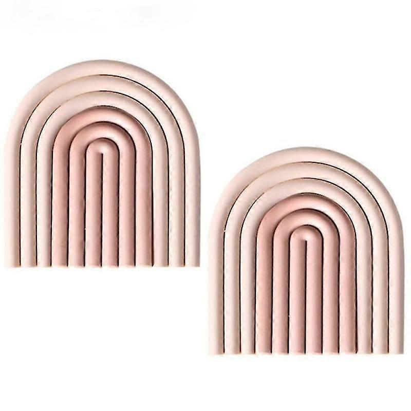 4 Pcs Silicone Removable Coaster Insulation Pad Coaster Plate