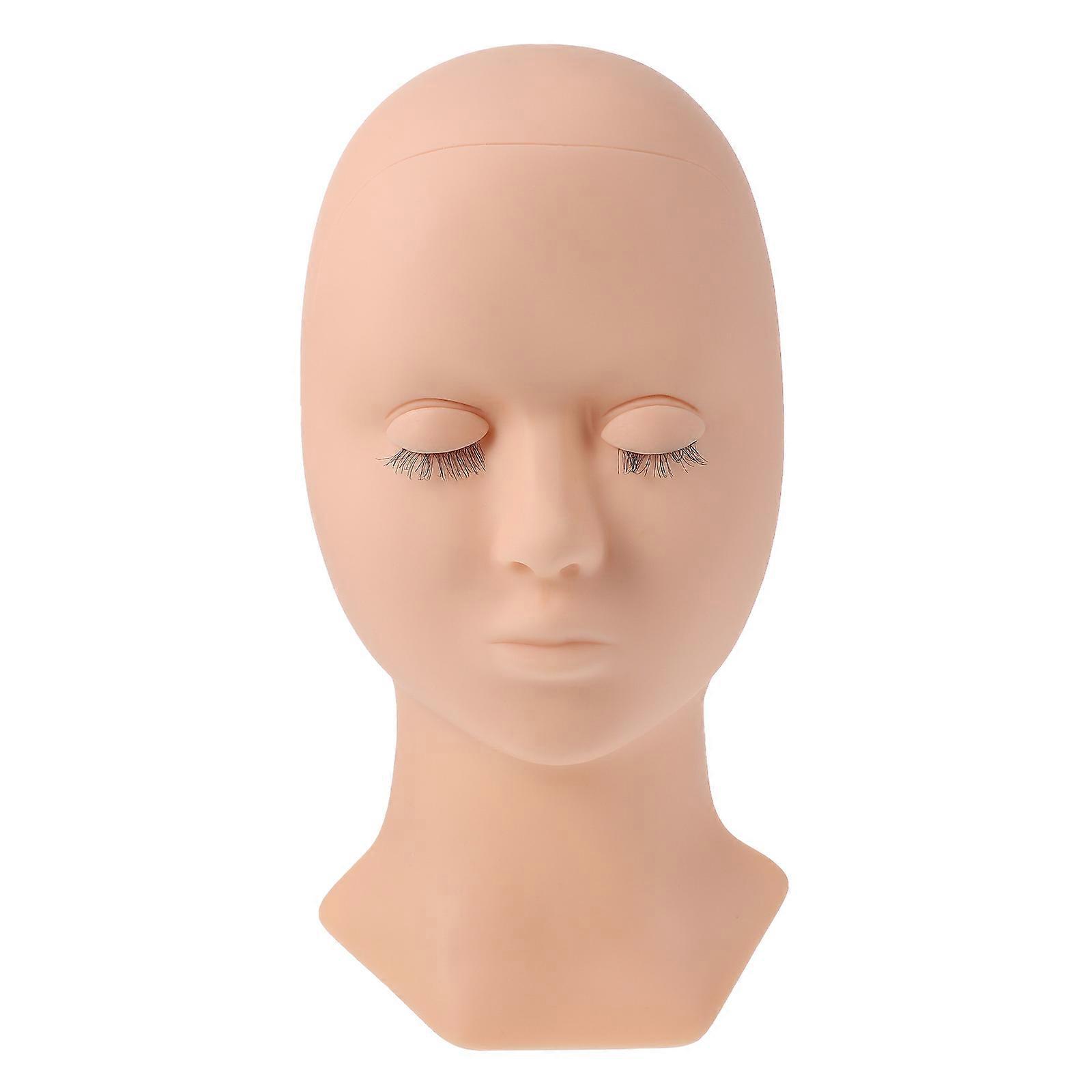 Eyelash Extension Practice Mannequin Silicone Mold for Training 2Pcs