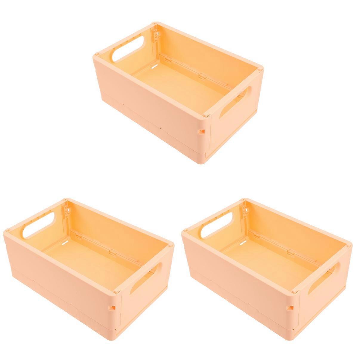 Eease 3pcs Storage Basket Collapsible Box Desktop Organizer Multi-purpose Storage Organizer