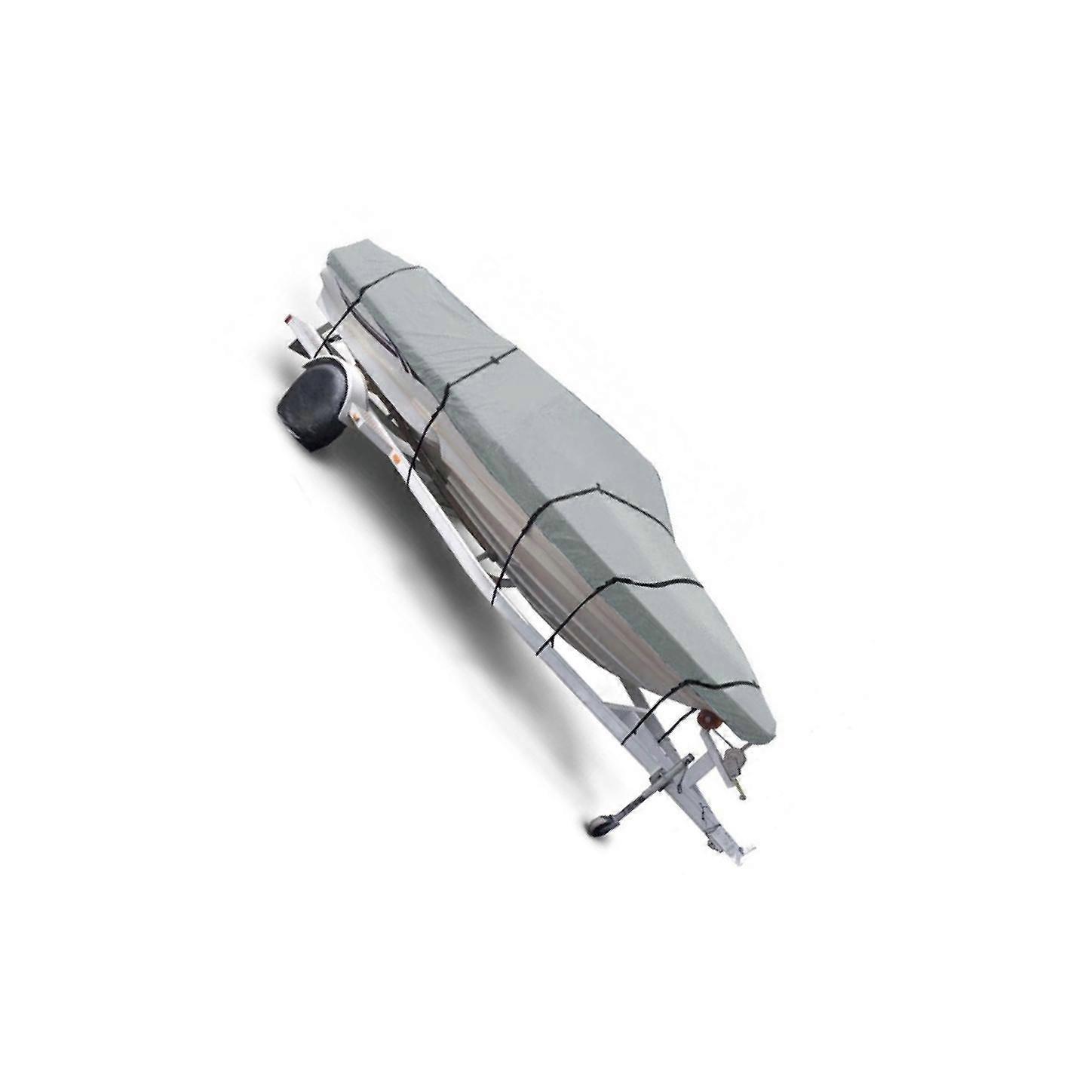 Trailerable Waterproof Fish Ski Boat Cover 11-13ft Light Blue