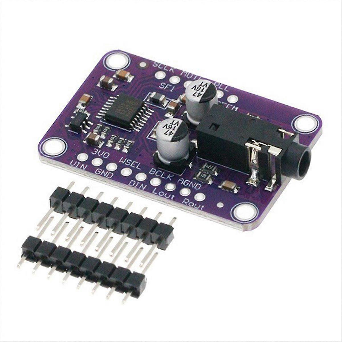 I2S Stereo Module (UDA1334A): 3.3V-5V Audio Decoder Compatible with for