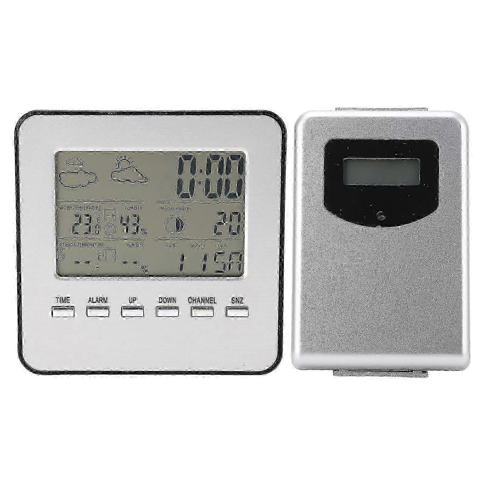Wireless Temperature Humidity Meter 7 Languages Low Consumption Wall Mounted Thermo Hygrometer