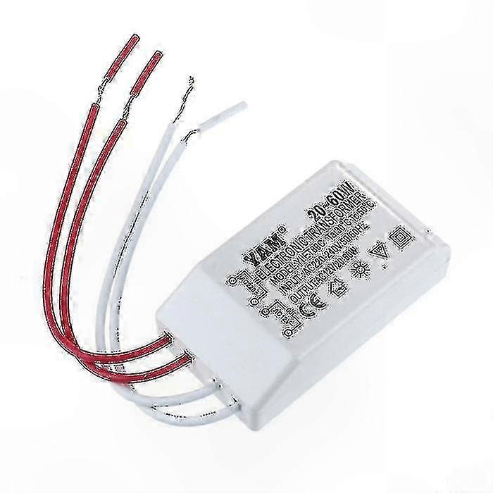 LED Driver Transformer for 12V Halogen Lamps, AC Input, 20-60W Power Range