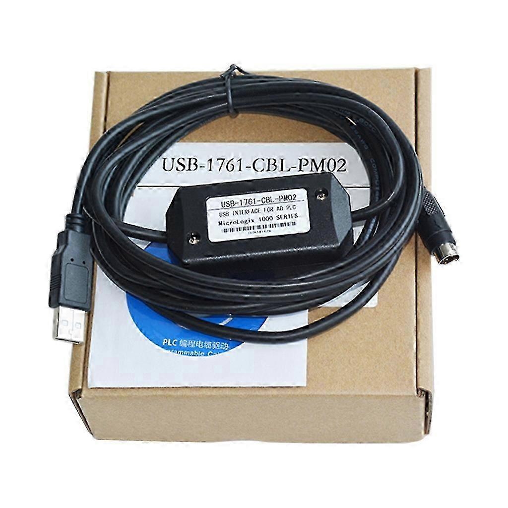 PLC Programming Cable For AB Micrologix 1000/1200/1500 Series Data Cable USB-1761-CBL-PM02
