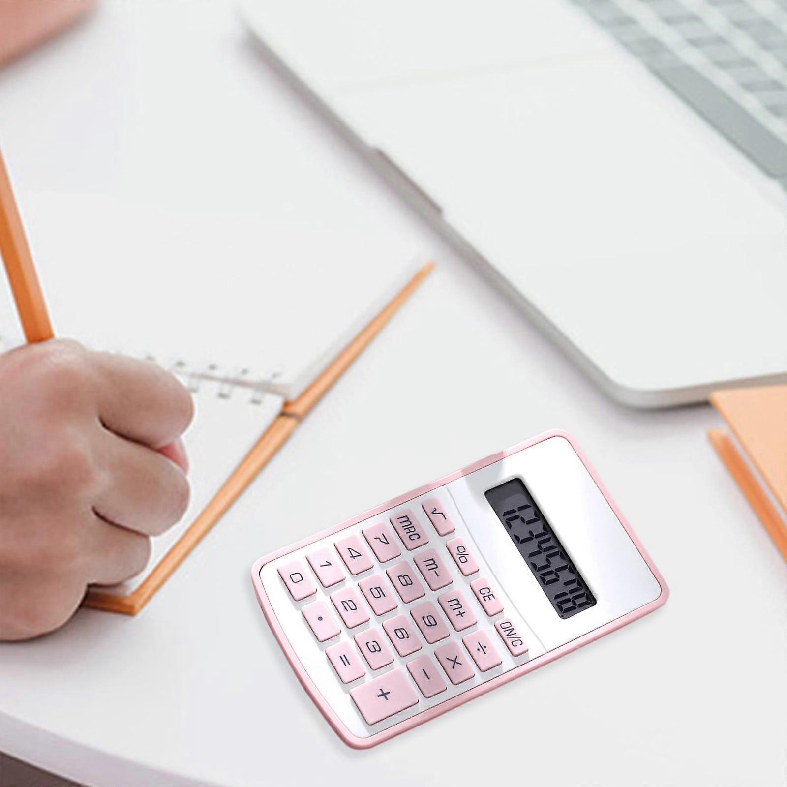 Kayannuo Back to School Clearance Standard Calculator 8 Digit With Large Display Round Button Candy Color Calculator Portable For Office Home School