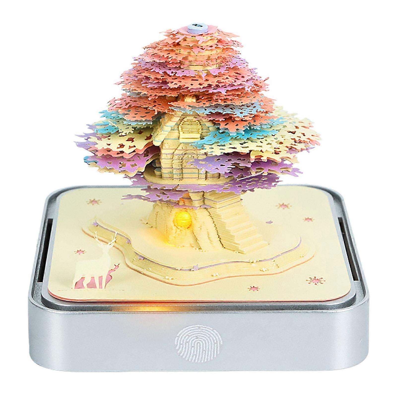 2026 Daily Calendar Paper Sculpture Art Calendar Notepads With Tearable Note Paper Pad For Holiday Party Decoration Multicolor