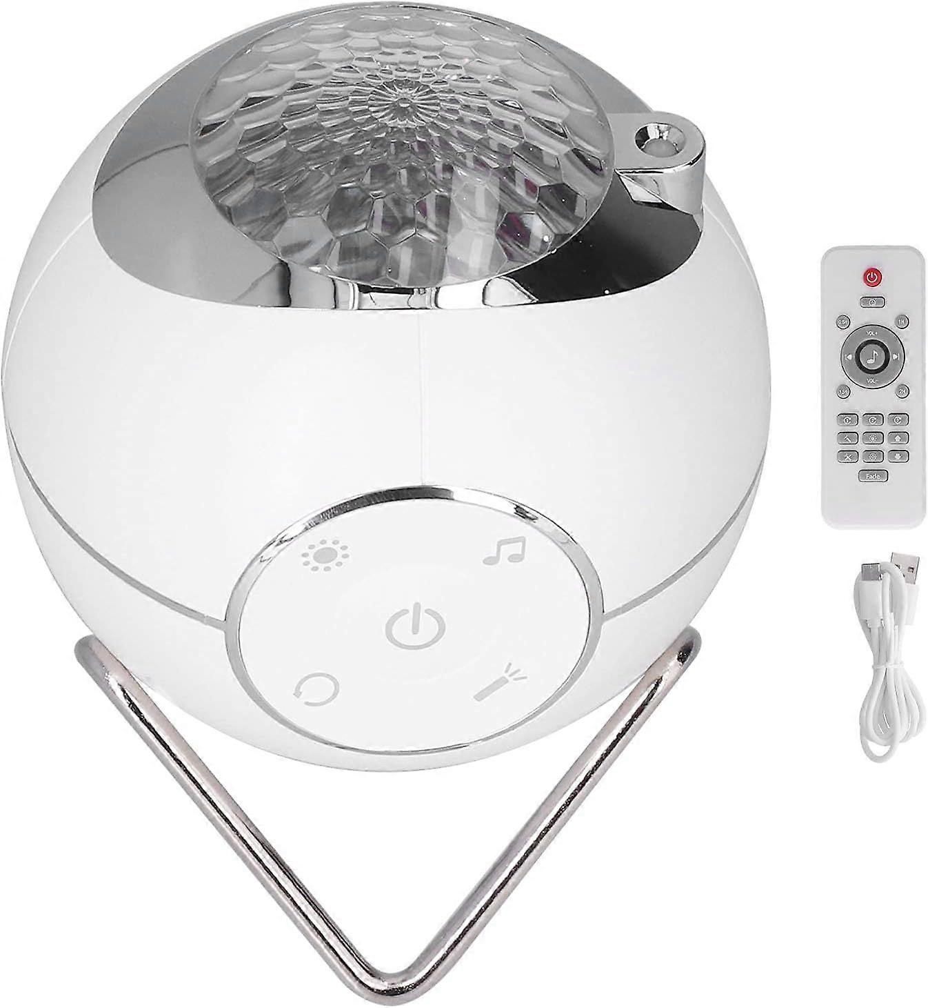 Multifunctional Star Projector Night Light with 10 LED Colors, 360 Rotating, Touch Remote Control