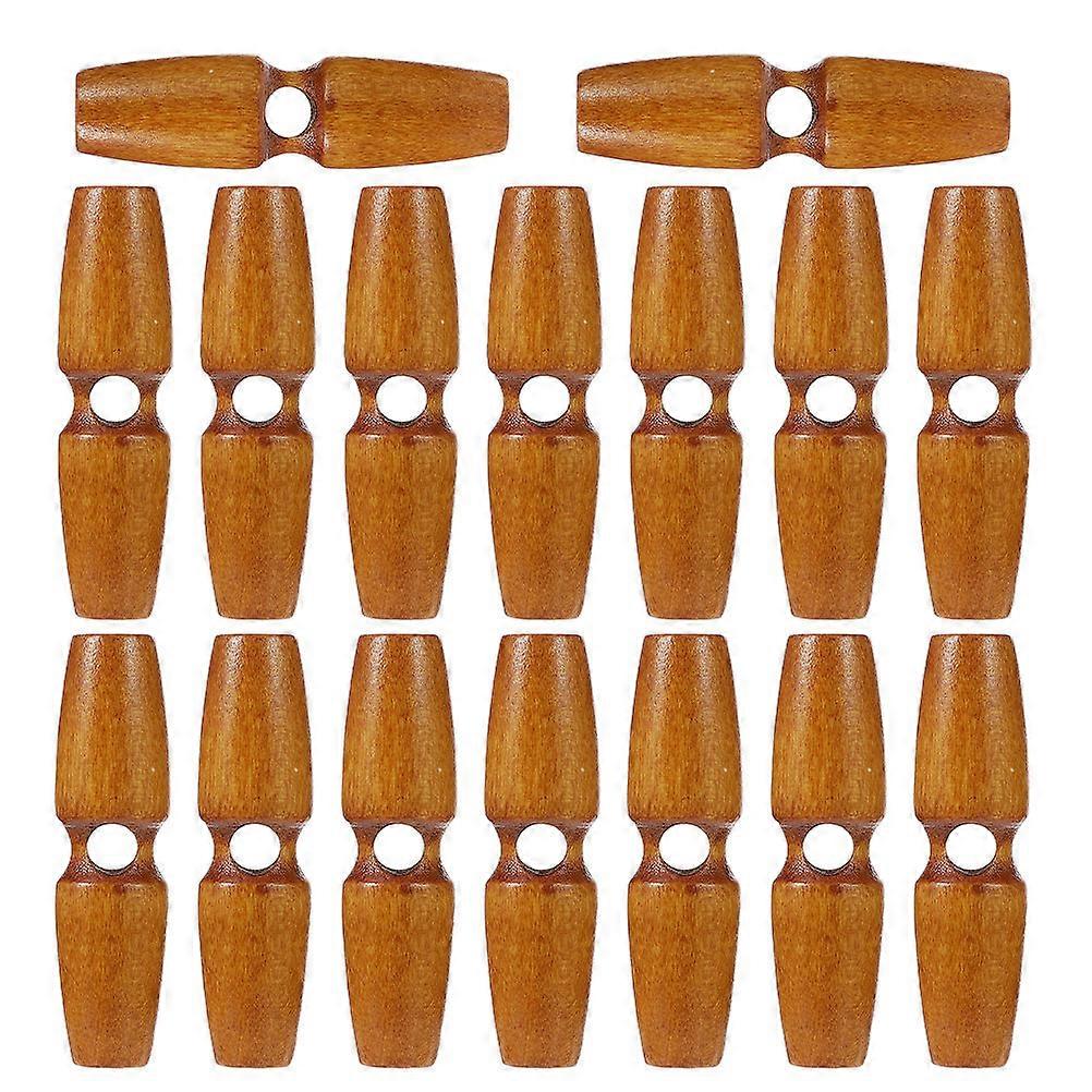 Coat Sewing Wood Buttons for Jackets 50Pcs Toggles