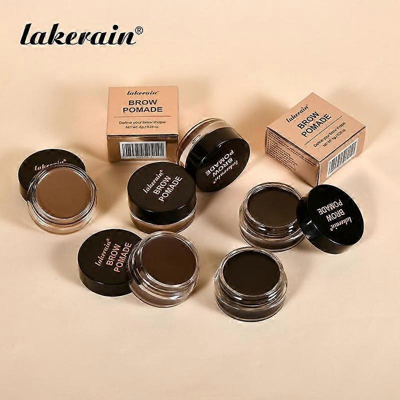 Longlasting Eyebrow Pomade with Brush, 2 Counts/set Waterproof & Sweatproof Eyebrow Cream, Makeup Brow, Fills and Shapes Eyebrow, Eyebrow Co