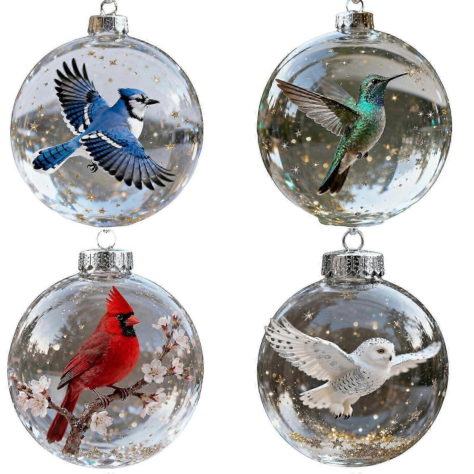 Plastic baubles for Christmas tree and home decoration