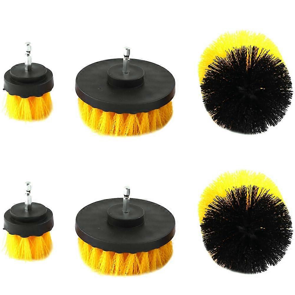 Electric Tile Grout Power Scrubber Attachment Set 6Piece Tub Cleaner Compatible With Most Power Tools
