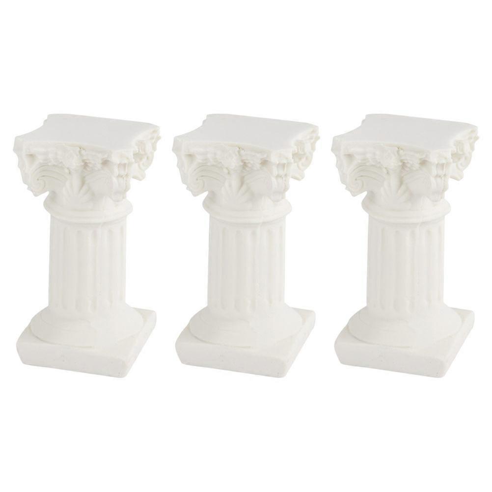 Sand Table Roman Pillar White Decorative Statue for 15 Pieces