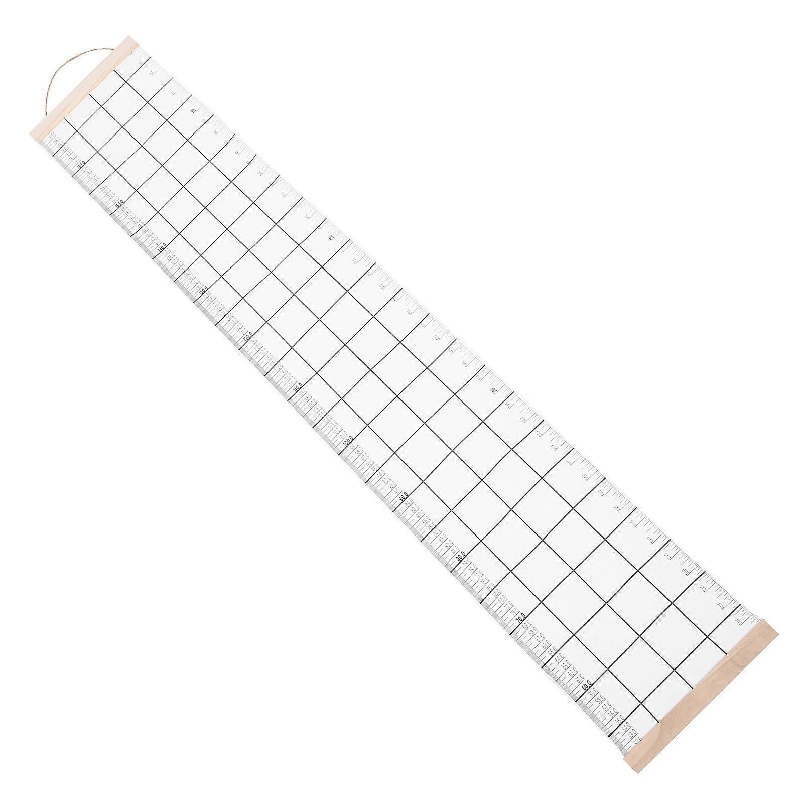 Children Height Chart Ruler Wall Decor Height Measurement Rectangular 120.00X20.00X2.00CM White Wood 1Pack