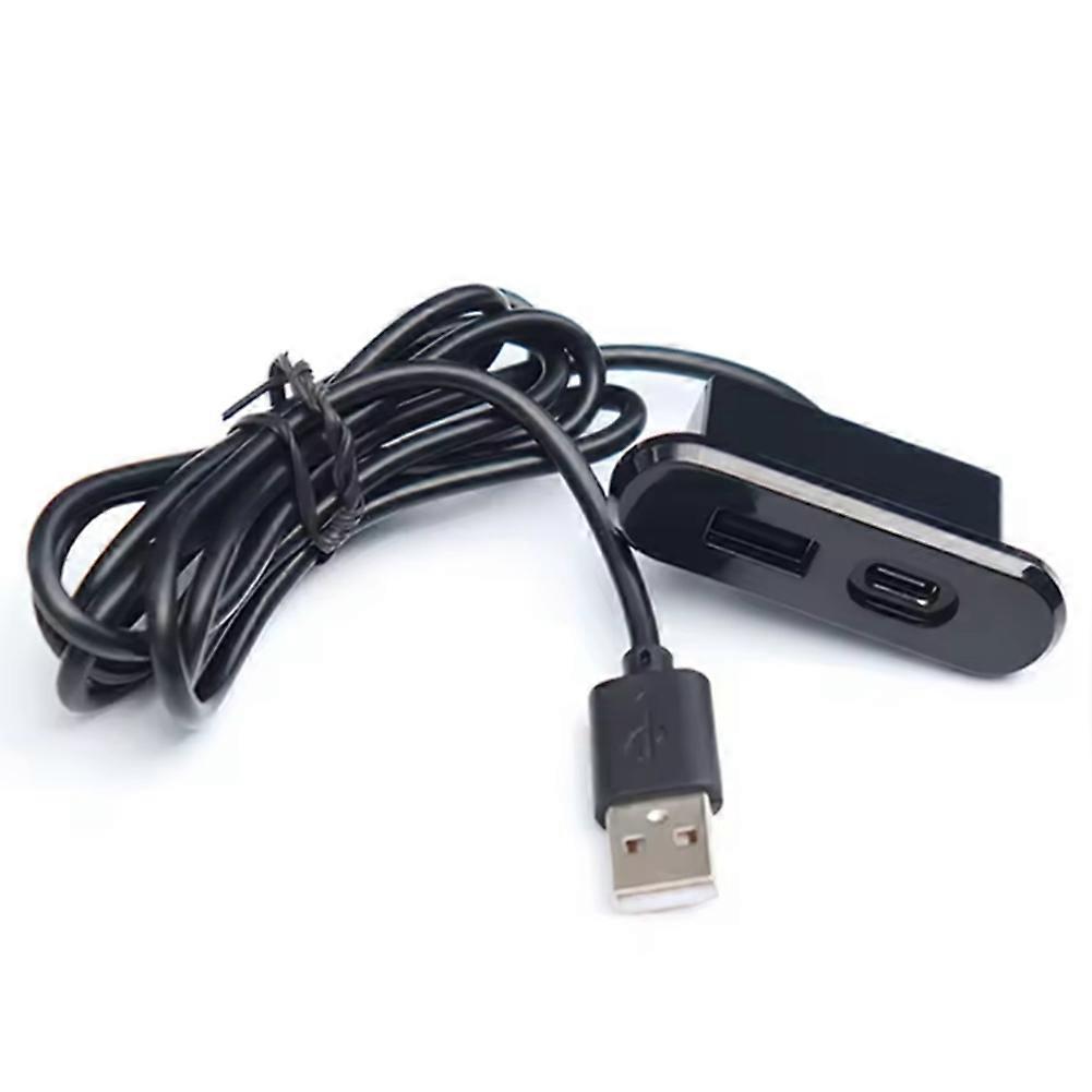 Desktop Embedded USB Socket Furniture Desk Portable TYPE-C and USB Charging Plug Computer Desk Office Accessories