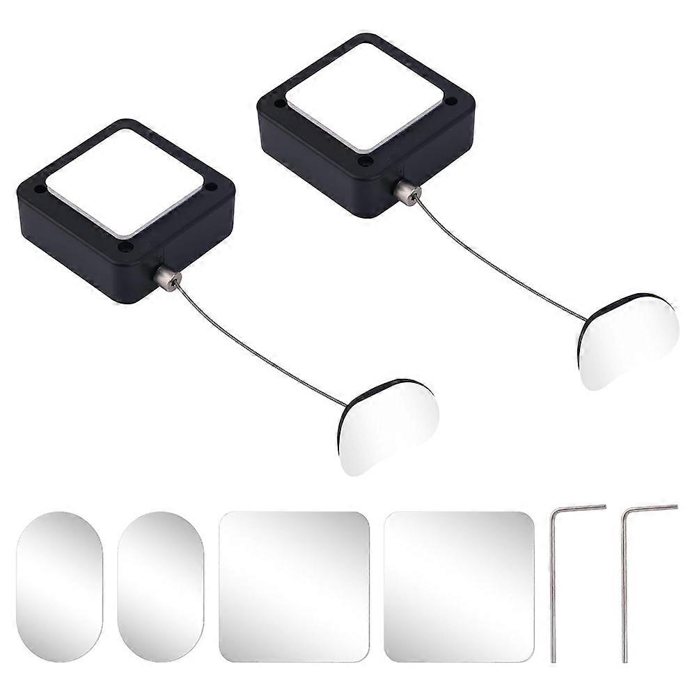 2pcs Retractable Remote Control Tether Locks, 6.56ft Adjustable Security Leash for Gaming Controllers, Ideal for Home