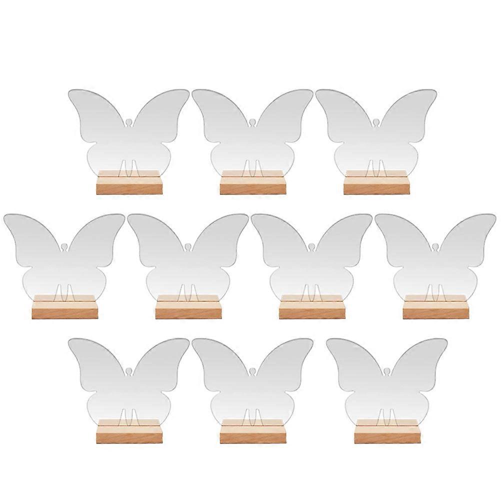Butterfly Table Signs with Acrylic Stand for Wedding Reception 12Pcs Set