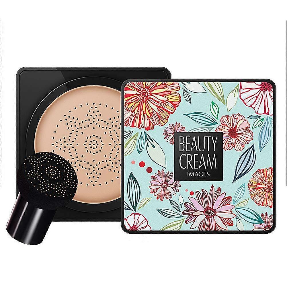 Moisturizing Cushion BB Cream Natural Beige with SPF, Full Coverage Waterproof Foundation