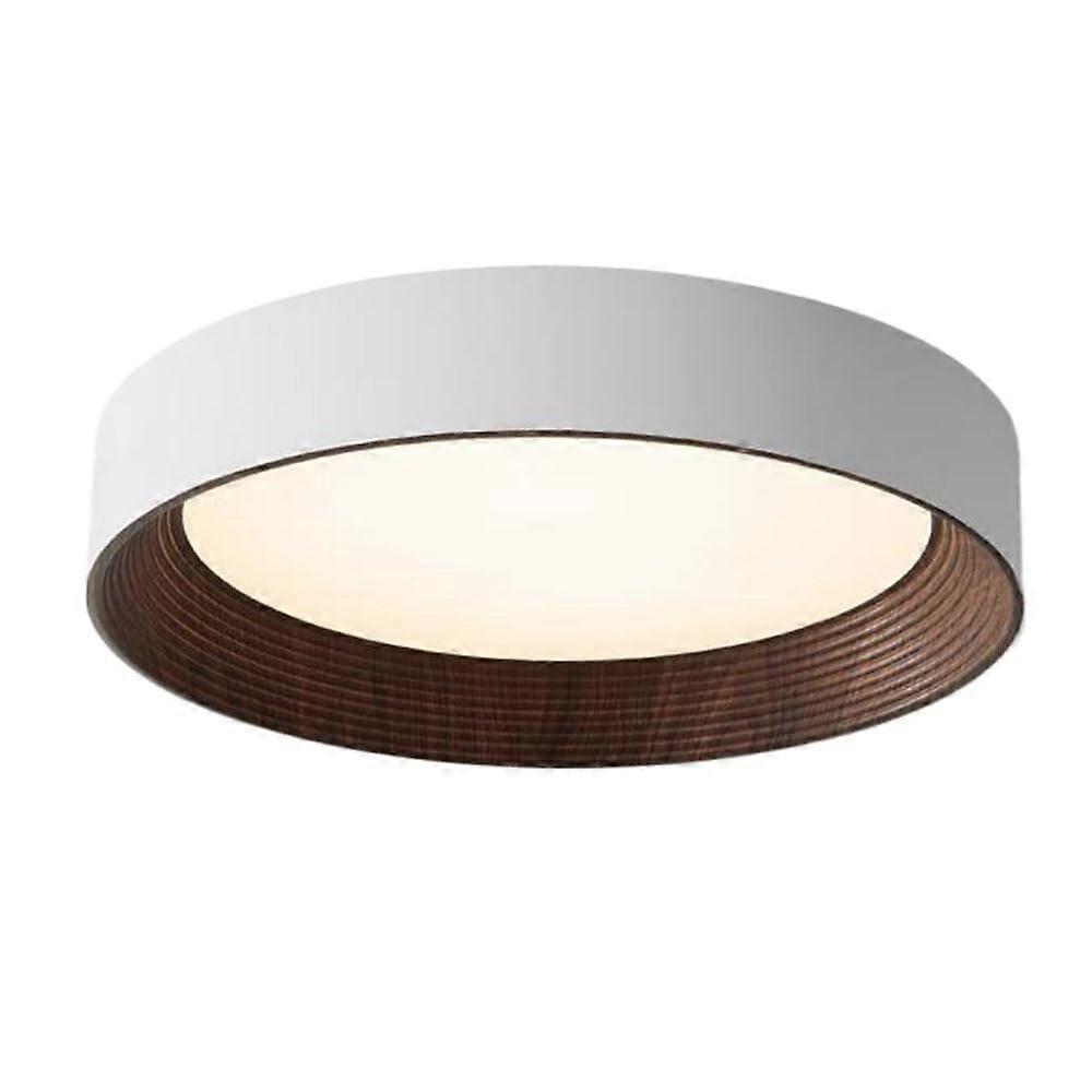 LED Ceiling Light 45cm Brown, Dimmable Flush Mount with Remote, Adjustable Brightness and Color