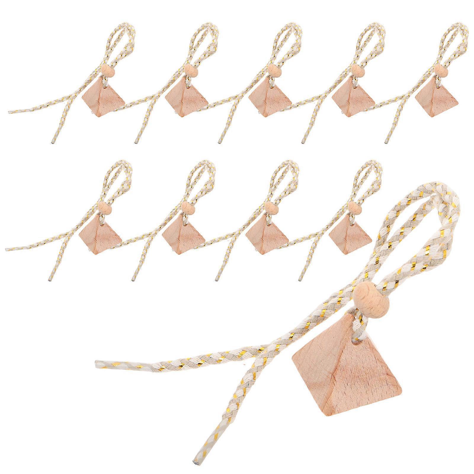 Car Wooden Perfume Bottle Stoppers for Essential Oil Diffuser 20Pcs Pack