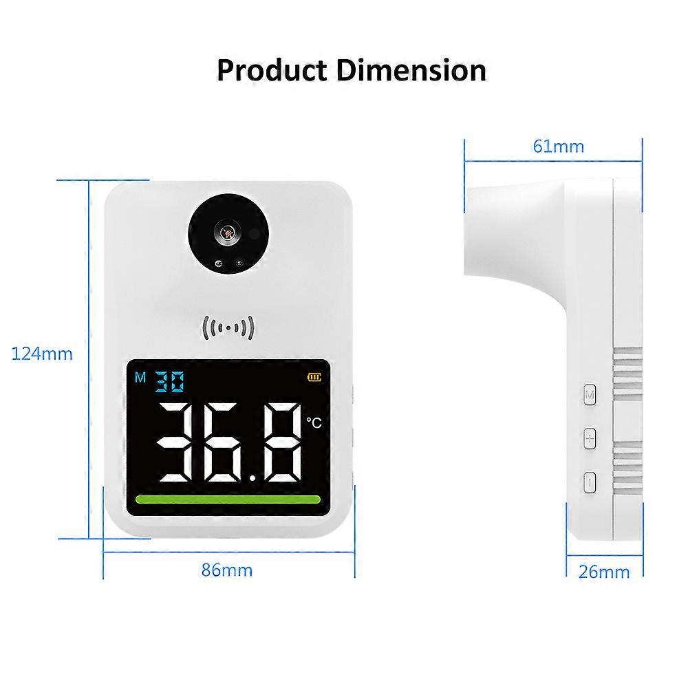 LCD Digital Infrared Thermometer Wall Mounted Non-contact Thermometer Laser Infrared Thermometer