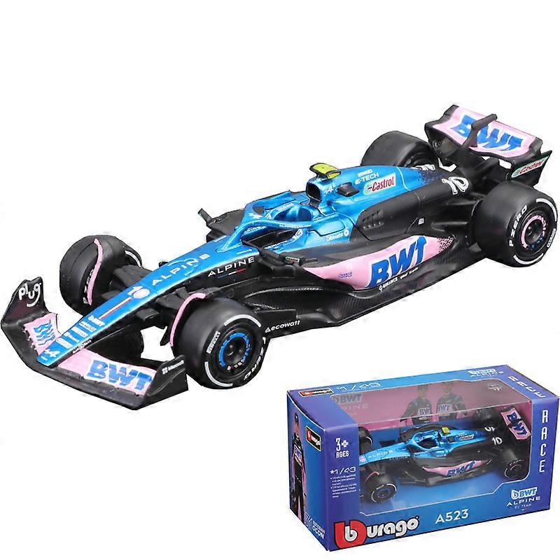 2025 Bburago 1:43 BWT Alpine F1 Team A525 A524 2023 A523 #10 #31 Racing Formula Car Static Simulation Diecast Alloy Model Car